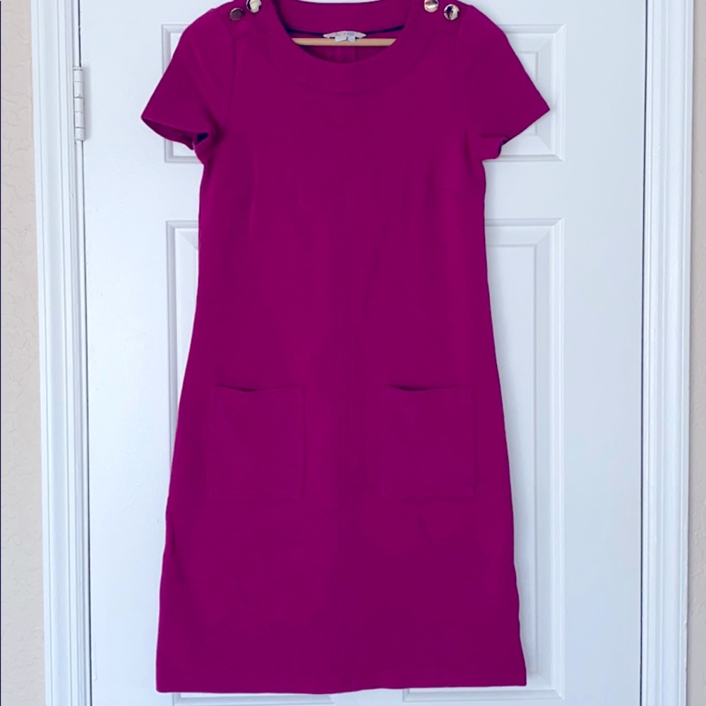 2/$35 Boden 4R dark pink dress